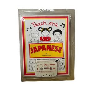Vintage NEW Teach Me Japanese Cassette Tape and Booklet Songs 1990 0-934633-17-7